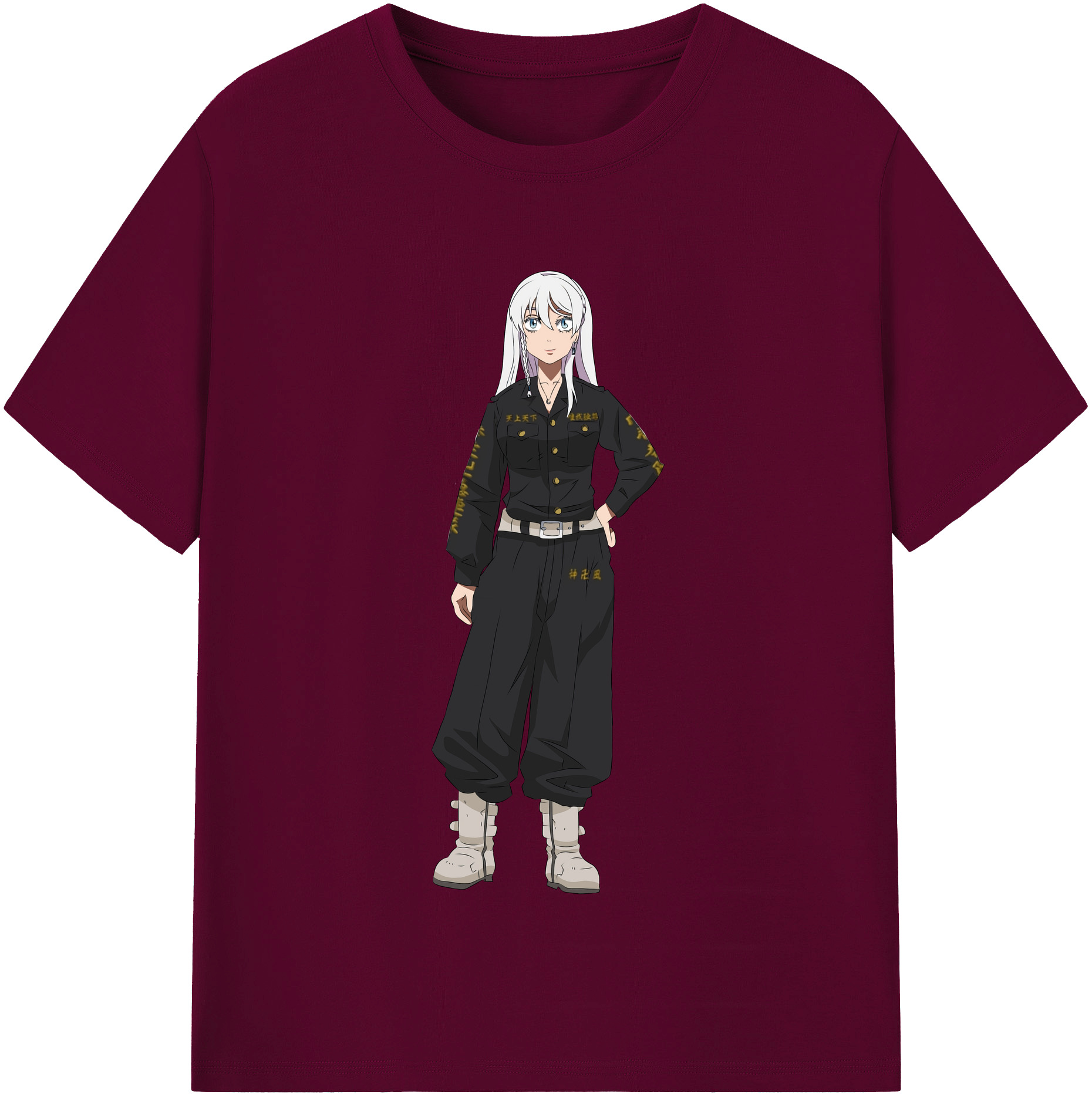 （画像用） 東京リベンジャーズ Tokyo Revengers レディースカジュアルプリントTシャツ（綿100％）